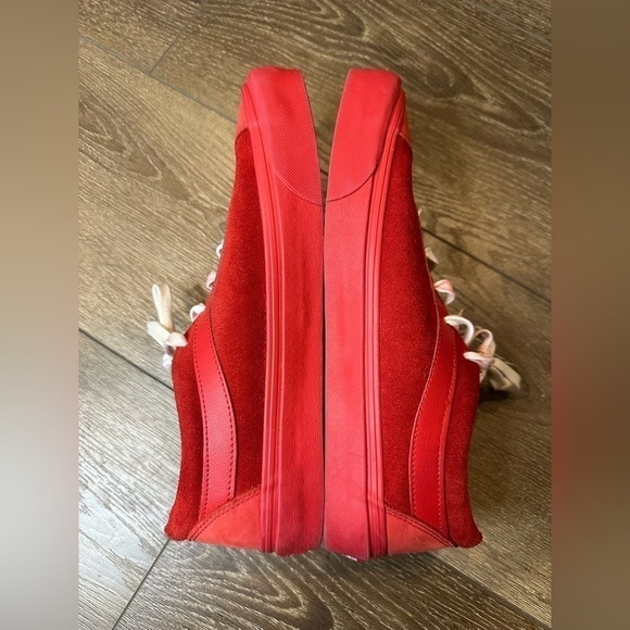 VANS Bold Ni LX Nubuck Suede Racing Red Chili Pepper Ultracush - Picture 8 of 13